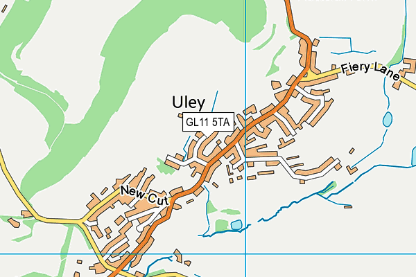 GL11 5TA map - OS VectorMap District (Ordnance Survey)