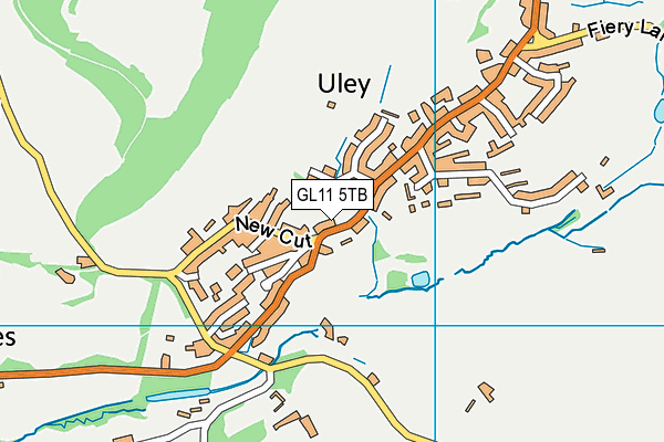 GL11 5TB map - OS VectorMap District (Ordnance Survey)