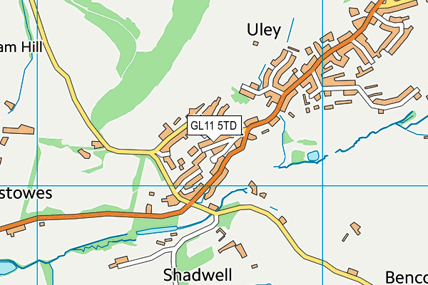 GL11 5TD map - OS VectorMap District (Ordnance Survey)