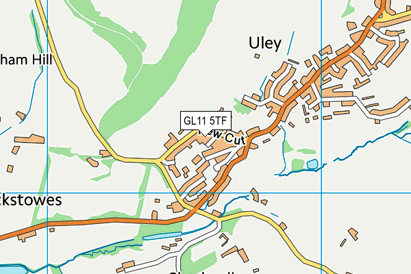 GL11 5TF map - OS VectorMap District (Ordnance Survey)