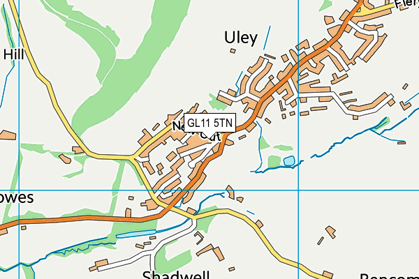 GL11 5TN map - OS VectorMap District (Ordnance Survey)