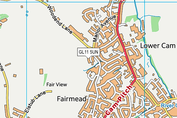 GL11 5UN map - OS VectorMap District (Ordnance Survey)