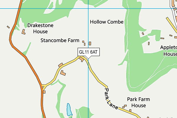 GL11 6AT map - OS VectorMap District (Ordnance Survey)