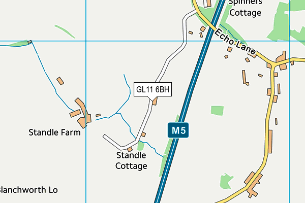 GL11 6BH map - OS VectorMap District (Ordnance Survey)