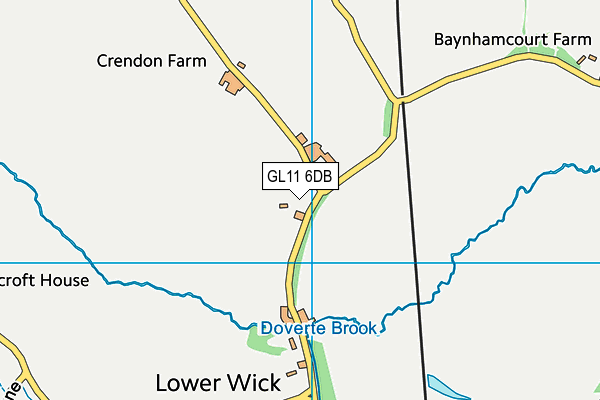 GL11 6DB map - OS VectorMap District (Ordnance Survey)