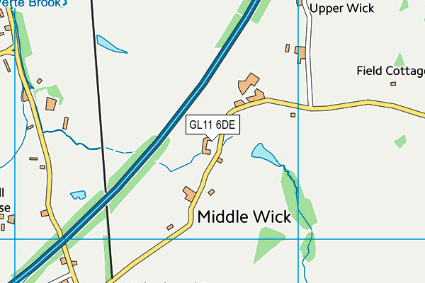 GL11 6DE map - OS VectorMap District (Ordnance Survey)