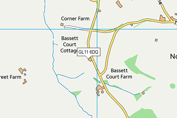 GL11 6DQ map - OS VectorMap District (Ordnance Survey)