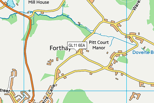 GL11 6EA map - OS VectorMap District (Ordnance Survey)