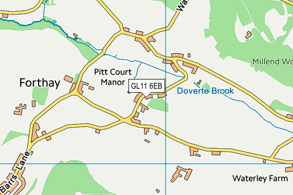 GL11 6EB map - OS VectorMap District (Ordnance Survey)