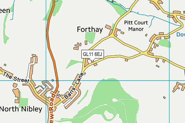 GL11 6EJ map - OS VectorMap District (Ordnance Survey)