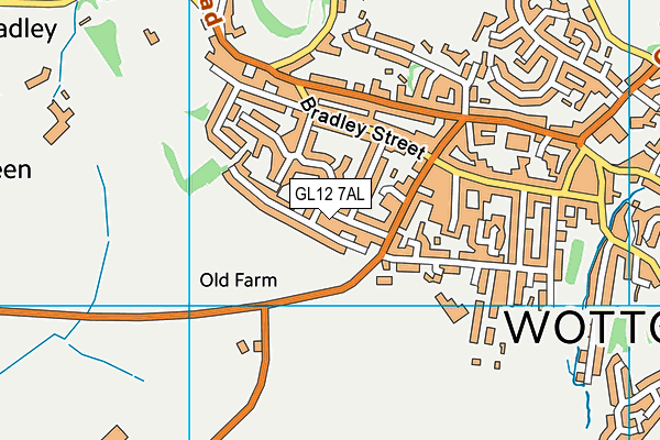 GL12 7AL map - OS VectorMap District (Ordnance Survey)