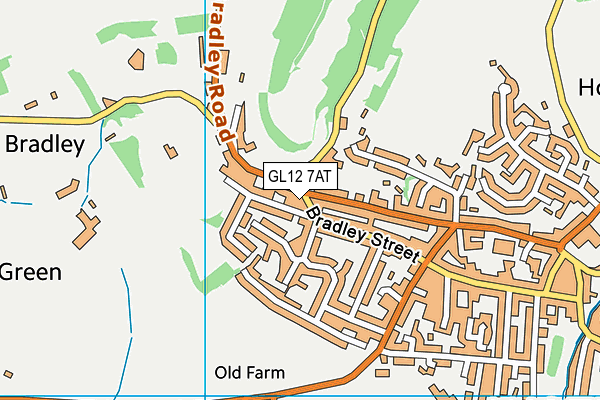 GL12 7AT map - OS VectorMap District (Ordnance Survey)