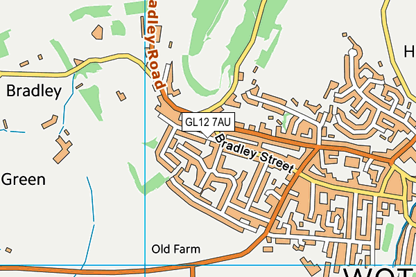 GL12 7AU map - OS VectorMap District (Ordnance Survey)