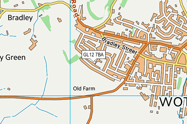 GL12 7BA map - OS VectorMap District (Ordnance Survey)