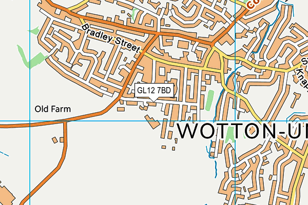 GL12 7BD map - OS VectorMap District (Ordnance Survey)