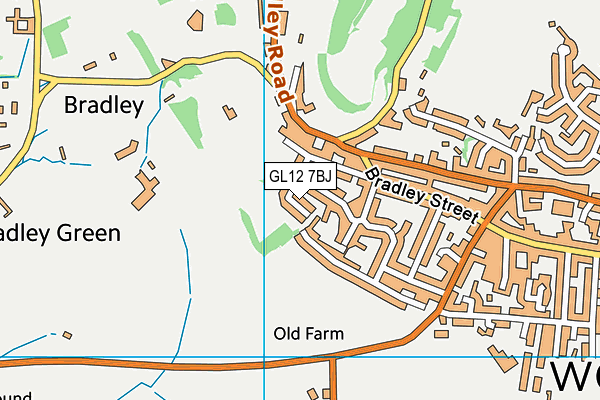 GL12 7BJ map - OS VectorMap District (Ordnance Survey)