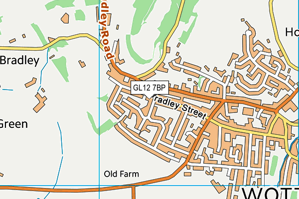 GL12 7BP map - OS VectorMap District (Ordnance Survey)