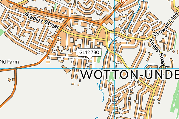 GL12 7BQ map - OS VectorMap District (Ordnance Survey)