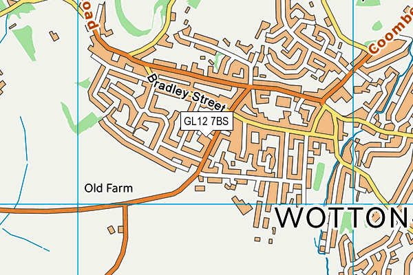 GL12 7BS map - OS VectorMap District (Ordnance Survey)