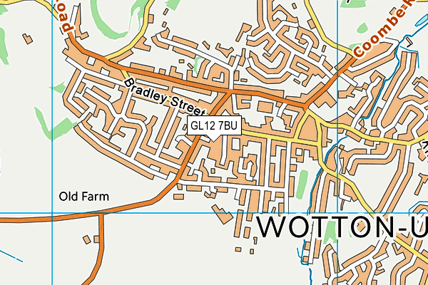 GL12 7BU map - OS VectorMap District (Ordnance Survey)