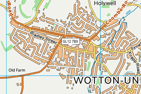 GL12 7BX map - OS VectorMap District (Ordnance Survey)