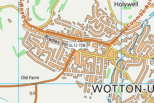 GL12 7DB map - OS VectorMap District (Ordnance Survey)