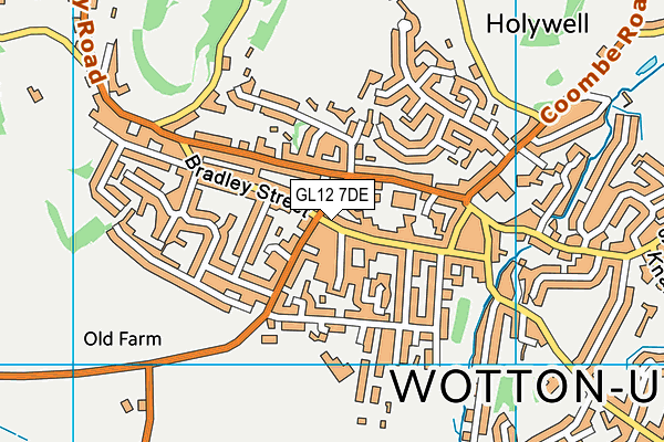 GL12 7DE map - OS VectorMap District (Ordnance Survey)