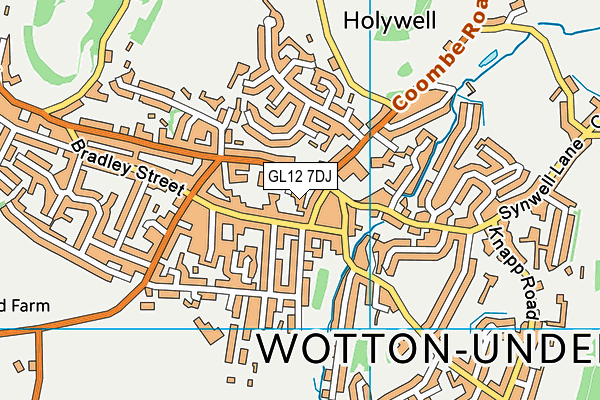 GL12 7DJ map - OS VectorMap District (Ordnance Survey)