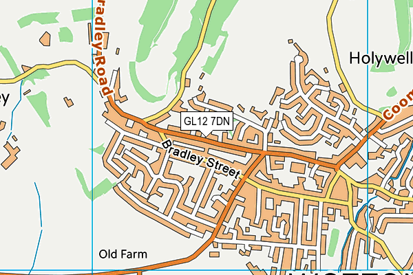 GL12 7DN map - OS VectorMap District (Ordnance Survey)