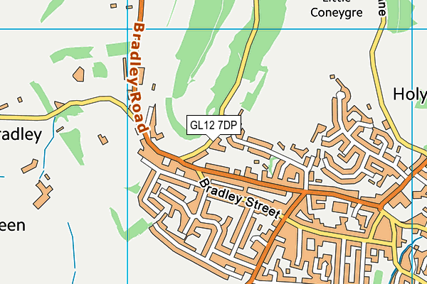 GL12 7DP map - OS VectorMap District (Ordnance Survey)