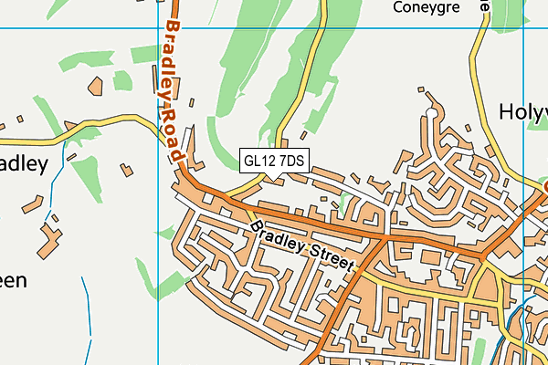 GL12 7DS map - OS VectorMap District (Ordnance Survey)