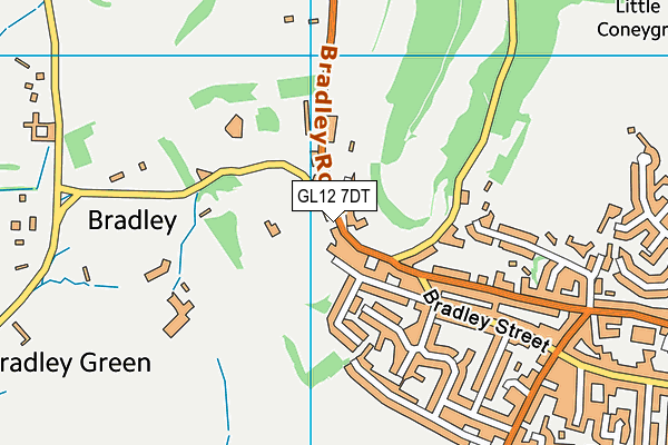 GL12 7DT map - OS VectorMap District (Ordnance Survey)