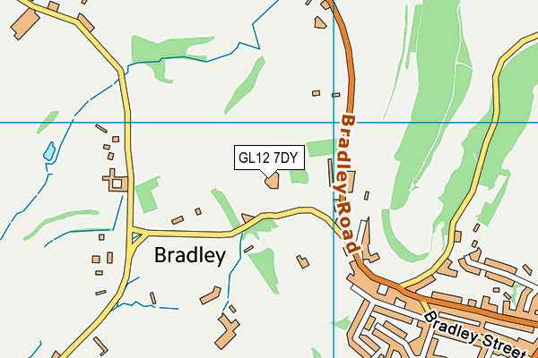 GL12 7DY map - OS VectorMap District (Ordnance Survey)