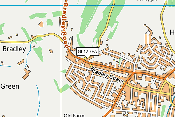 GL12 7EA map - OS VectorMap District (Ordnance Survey)