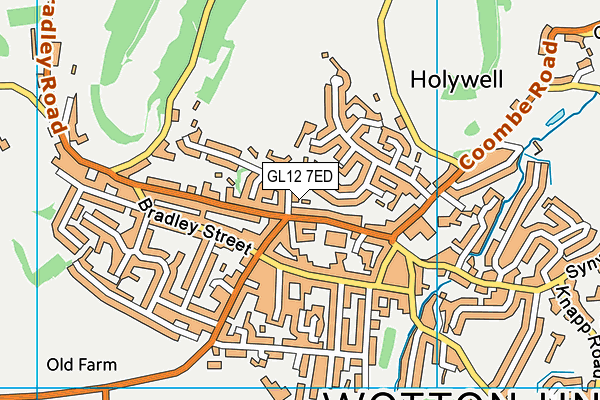 GL12 7ED map - OS VectorMap District (Ordnance Survey)