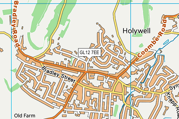 GL12 7EE map - OS VectorMap District (Ordnance Survey)