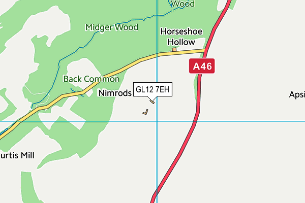 GL12 7EH map - OS VectorMap District (Ordnance Survey)