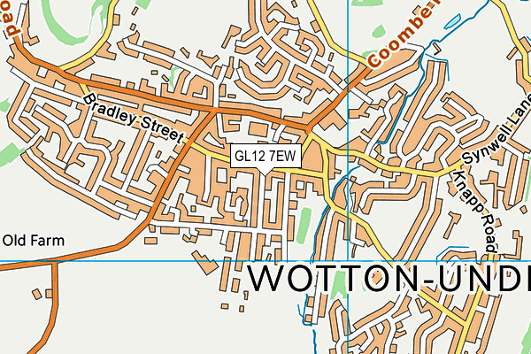 GL12 7EW map - OS VectorMap District (Ordnance Survey)