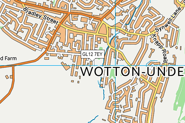 GL12 7EY map - OS VectorMap District (Ordnance Survey)