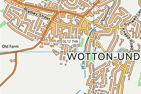 GL12 7HA map - OS VectorMap District (Ordnance Survey)