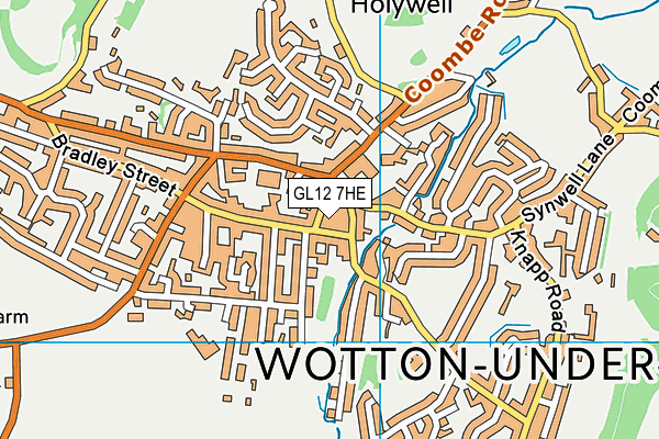 GL12 7HE map - OS VectorMap District (Ordnance Survey)