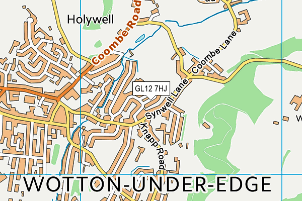 GL12 7HJ map - OS VectorMap District (Ordnance Survey)