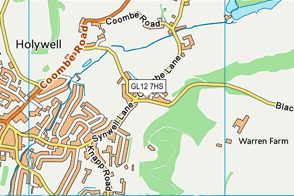 GL12 7HS map - OS VectorMap District (Ordnance Survey)