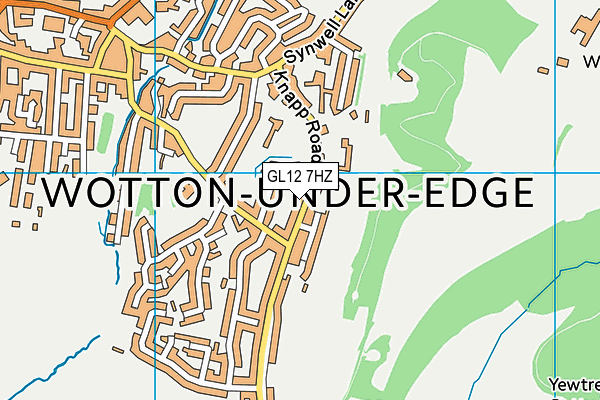 GL12 7HZ map - OS VectorMap District (Ordnance Survey)