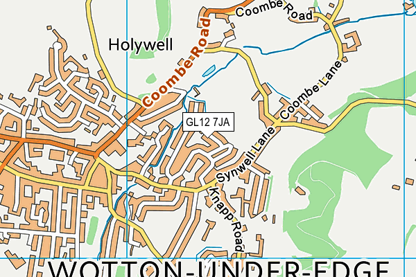 GL12 7JA map - OS VectorMap District (Ordnance Survey)