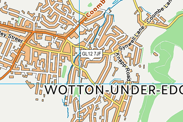 GL12 7JF map - OS VectorMap District (Ordnance Survey)