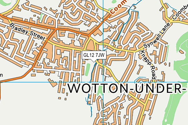 GL12 7JW map - OS VectorMap District (Ordnance Survey)