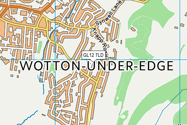 GL12 7LD map - OS VectorMap District (Ordnance Survey)