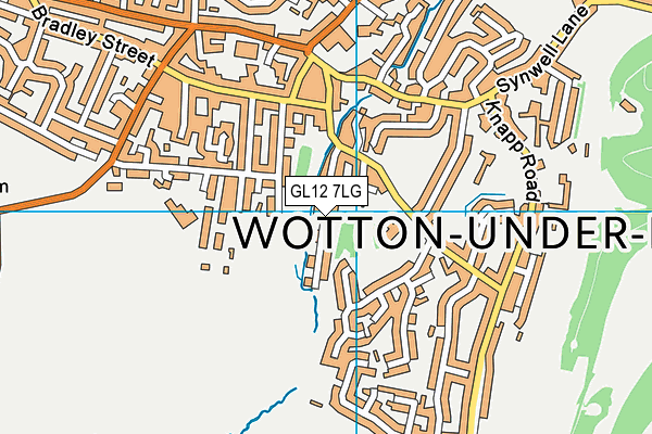 GL12 7LG map - OS VectorMap District (Ordnance Survey)