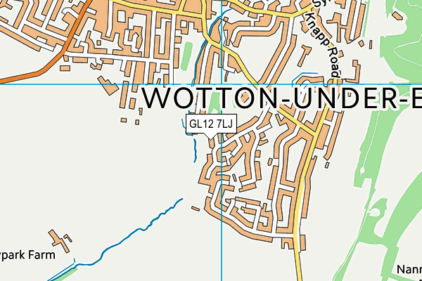 GL12 7LJ map - OS VectorMap District (Ordnance Survey)